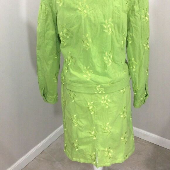 VTG Christine Phillipe Denim Jacket Skirt Set Sz 8 - Picture 3 of 7